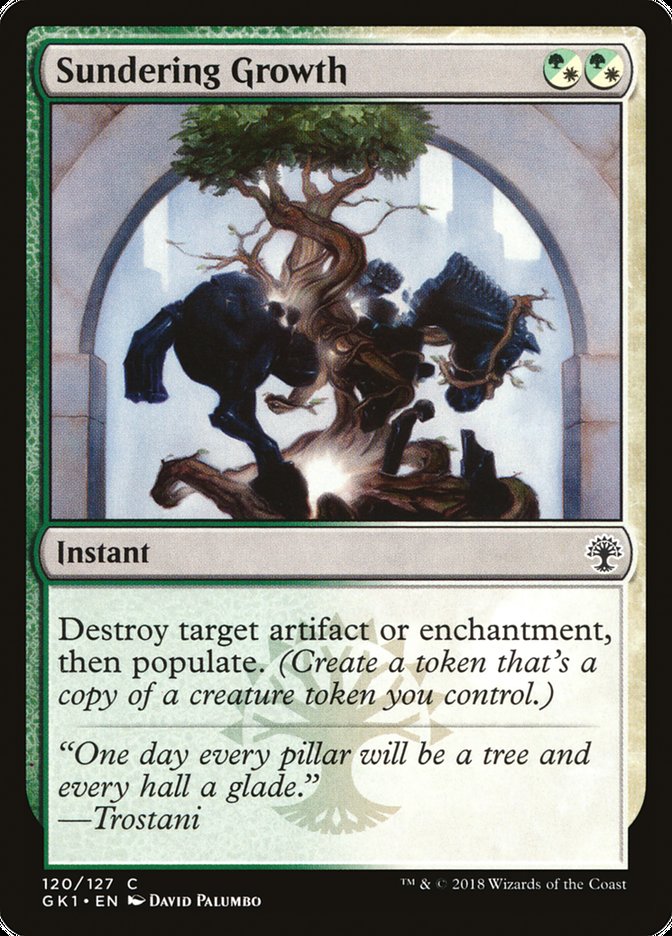 Sundering Growth [Guilds of Ravnica Guild Kit] MTG Single Magic: The Gathering    | Red Claw Gaming
