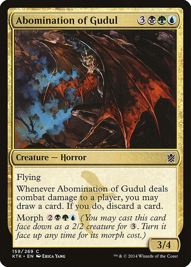 Abomination of Gudul [Khans of Tarkir] MTG Single Magic: The Gathering    | Red Claw Gaming