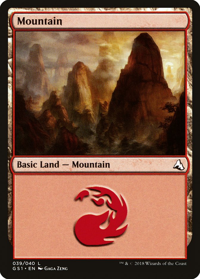 Mountain (39) [Global Series Jiang Yanggu & Mu Yanling] MTG Single Magic: The Gathering    | Red Claw Gaming