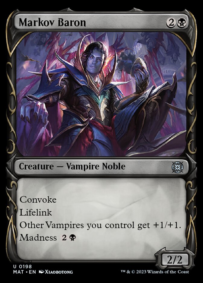 Markov Baron (Showcase Halo Foil) [March of the Machine: The Aftermath] MTG Single Magic: The Gathering    | Red Claw Gaming