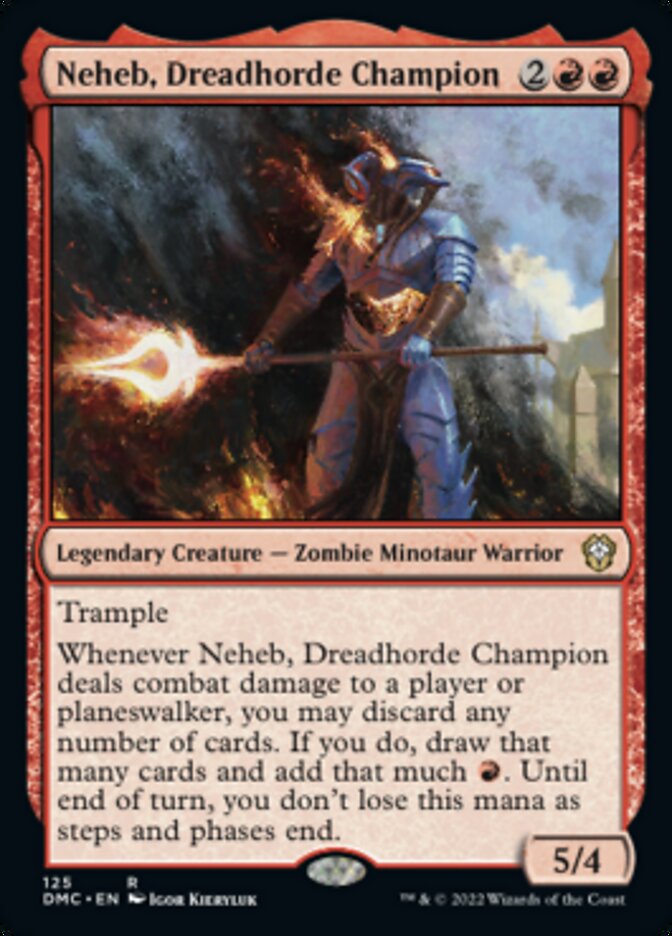Neheb, Dreadhorde Champion [Dominaria United Commander] MTG Single Magic: The Gathering    | Red Claw Gaming