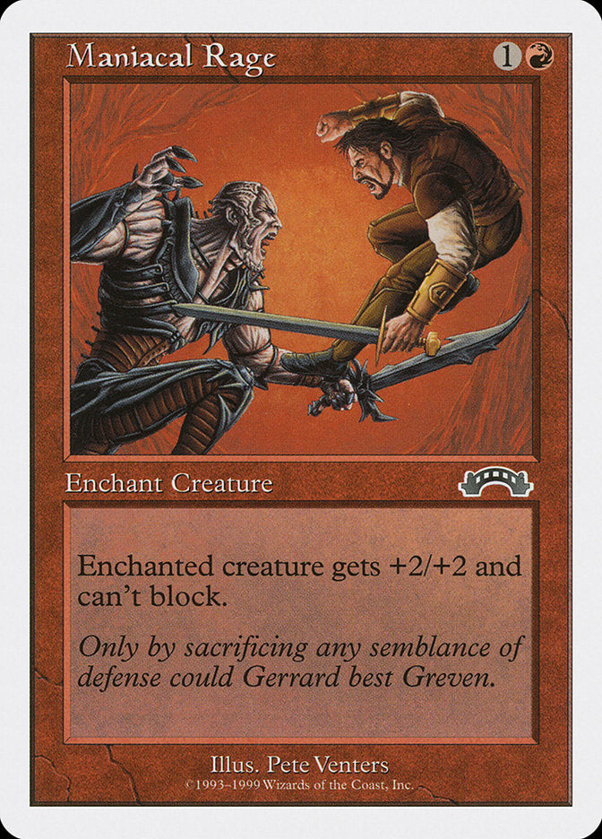 Maniacal Rage [Battle Royale] MTG Single Magic: The Gathering    | Red Claw Gaming