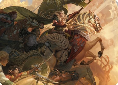 Marshal's Anthem Art Card [The Lord of the Rings: Tales of Middle-earth Art Series] MTG Single Magic: The Gathering    | Red Claw Gaming