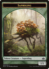 Beast // Saproling Double-Sided Token [Planechase Anthology Tokens] MTG Single Magic: The Gathering    | Red Claw Gaming