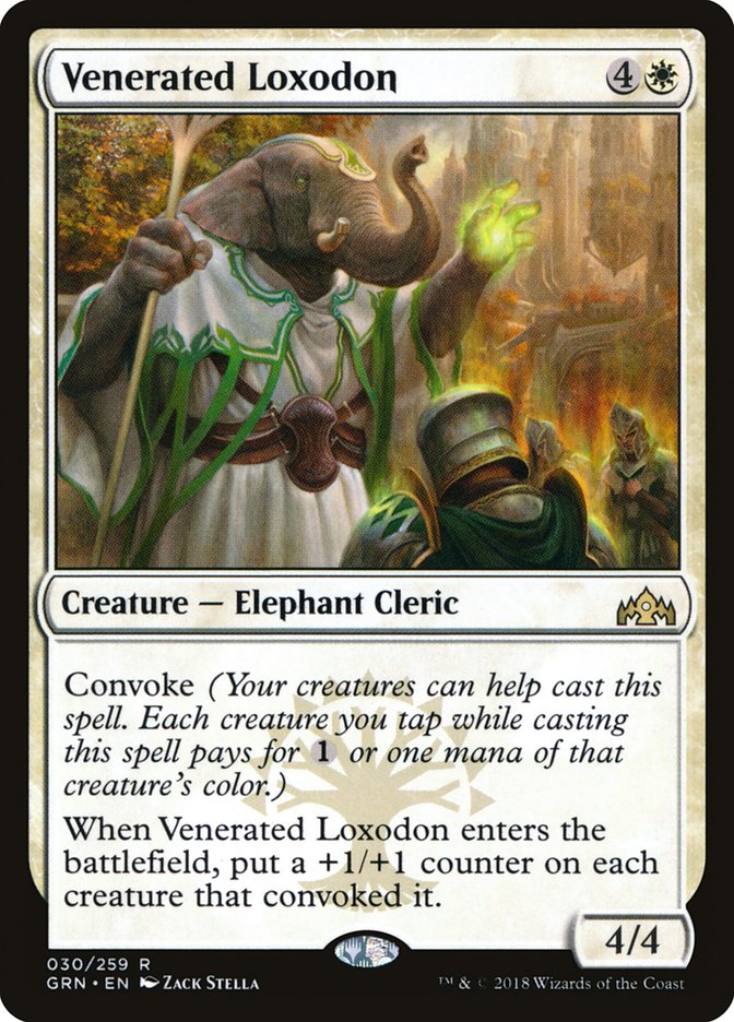 Venerated Loxodon [Guilds of Ravnica] MTG Single Magic: The Gathering    | Red Claw Gaming