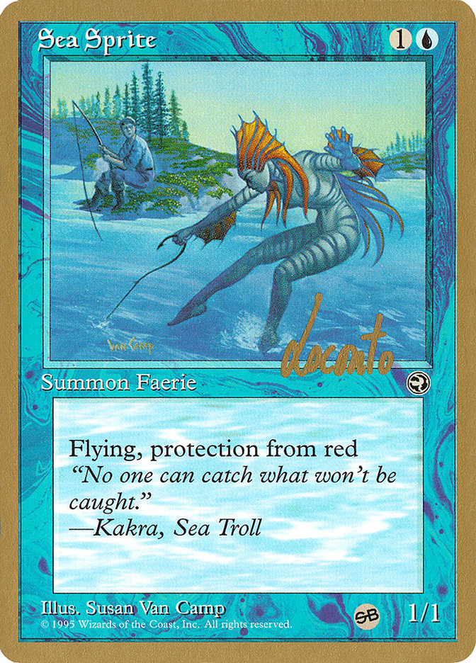 Sea Sprite (Michael Loconto) (SB) [Pro Tour Collector Set] MTG Single Magic: The Gathering    | Red Claw Gaming