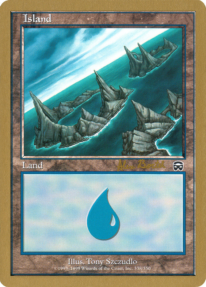Island (ab338a) (Alex Borteh) [World Championship Decks 2001] MTG Single Magic: The Gathering    | Red Claw Gaming