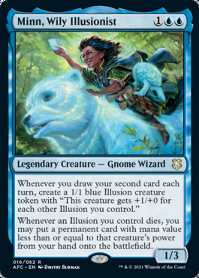 Minn, Wily Illusionist [Dungeons & Dragons: Adventures in the Forgotten Realms Commander] MTG Single Magic: The Gathering    | Red Claw Gaming