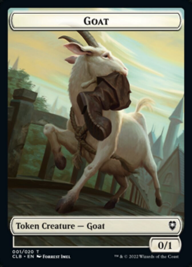 Goat Token [Commander Legends: Battle for Baldur's Gate Tokens] MTG Single Magic: The Gathering    | Red Claw Gaming