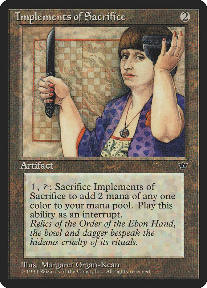 Implements of Sacrifice [Fallen Empires] MTG Single Magic: The Gathering    | Red Claw Gaming