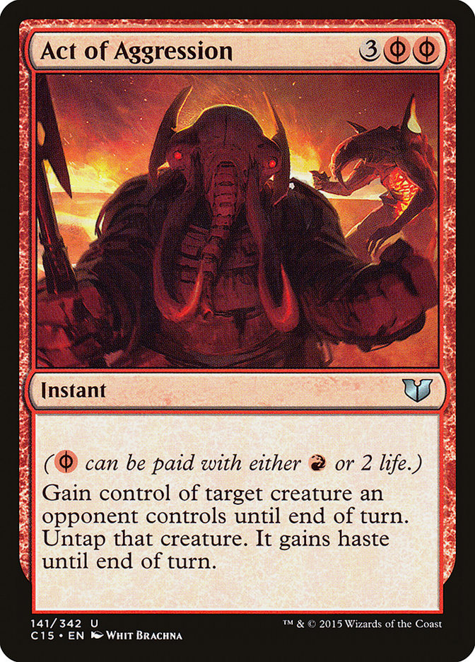 Act of Aggression [Commander 2015] MTG Single Magic: The Gathering    | Red Claw Gaming