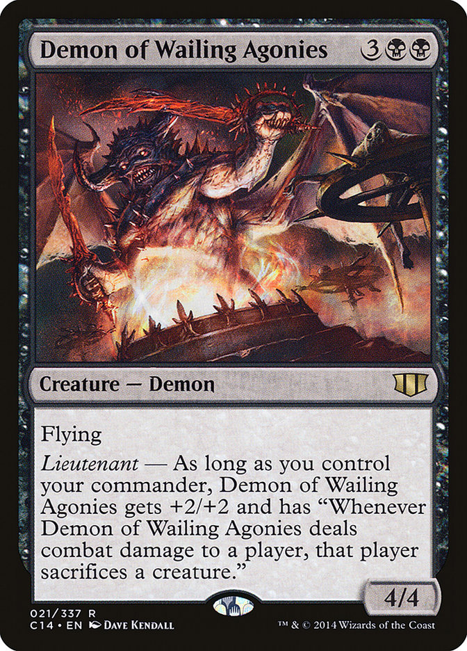 Demon of Wailing Agonies [Commander 2014] MTG Single Magic: The Gathering    | Red Claw Gaming