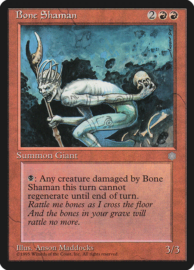 Bone Shaman [Ice Age] MTG Single Magic: The Gathering    | Red Claw Gaming