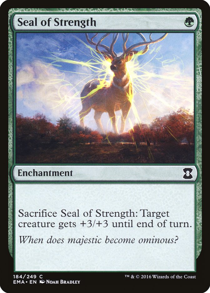Seal of Strength [Eternal Masters] MTG Single Magic: The Gathering    | Red Claw Gaming