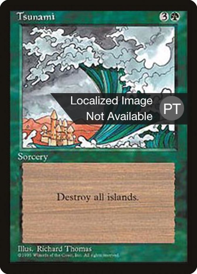 Tsunami [Fourth Edition (Foreign Black Border)] MTG Single Magic: The Gathering    | Red Claw Gaming