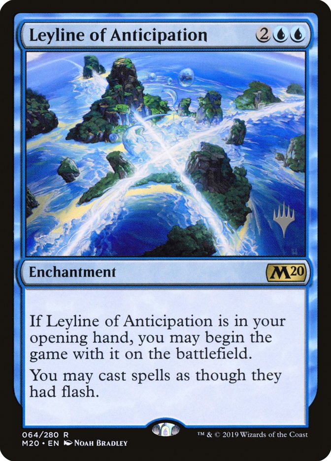 Leyline of Anticipation (Promo Pack) [Core Set 2020 Promos] MTG Single Magic: The Gathering    | Red Claw Gaming