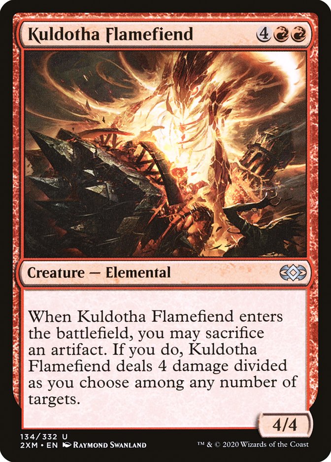 Kuldotha Flamefiend [Double Masters] MTG Single Magic: The Gathering    | Red Claw Gaming