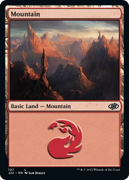 Mountain (107) [Jumpstart 2022] MTG Single Magic: The Gathering    | Red Claw Gaming