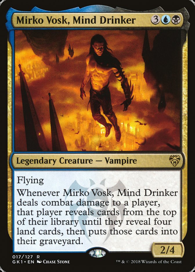 Mirko Vosk, Mind Drinker [Guilds of Ravnica Guild Kit] MTG Single Magic: The Gathering    | Red Claw Gaming