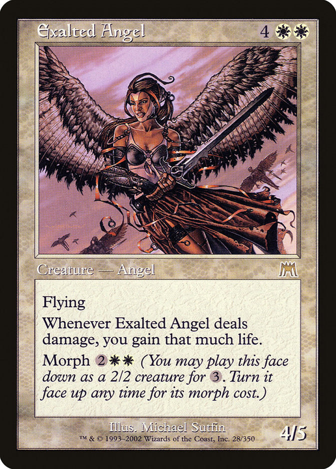 Exalted Angel [Onslaught] MTG Single Magic: The Gathering    | Red Claw Gaming