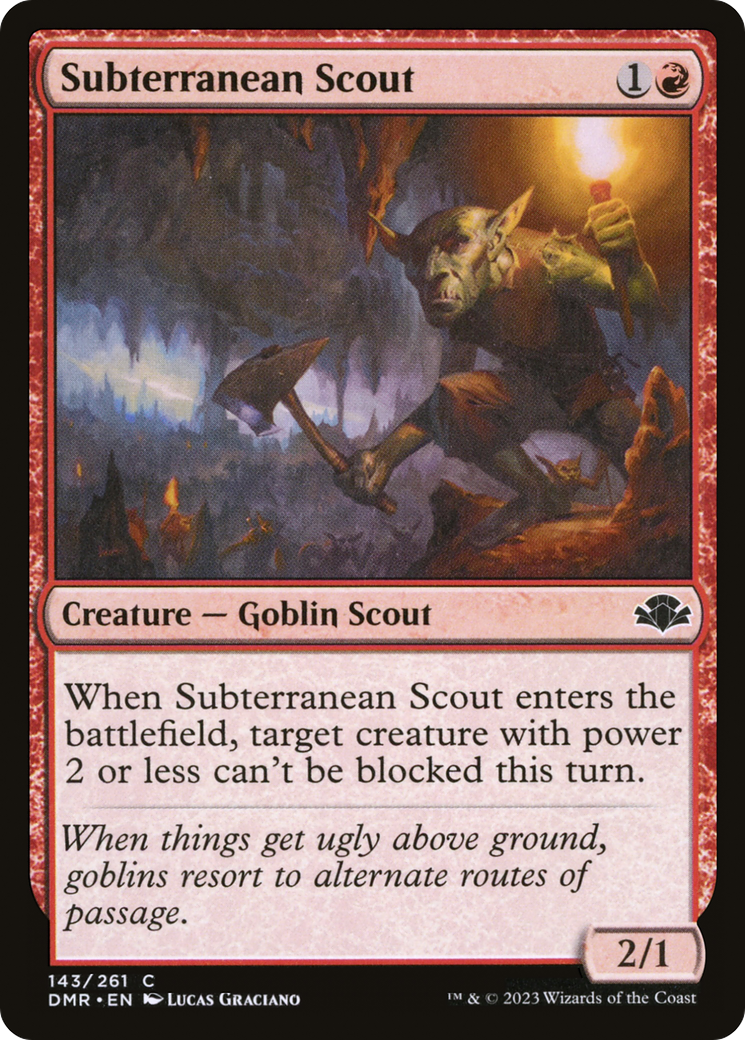 Subterranean Scout [Dominaria Remastered] MTG Single Magic: The Gathering    | Red Claw Gaming