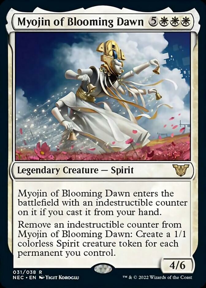 Myojin of Blooming Dawn [Kamigawa: Neon Dynasty Commander] MTG Single Magic: The Gathering    | Red Claw Gaming
