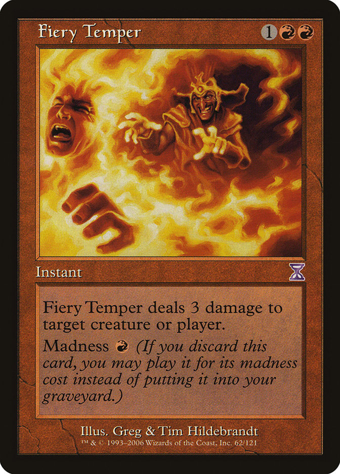 Fiery Temper [Time Spiral Timeshifted] MTG Single Magic: The Gathering    | Red Claw Gaming