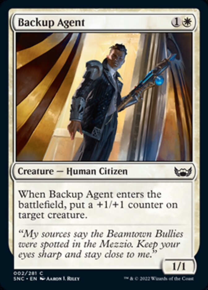 Backup Agent [Streets of New Capenna] MTG Single Magic: The Gathering    | Red Claw Gaming