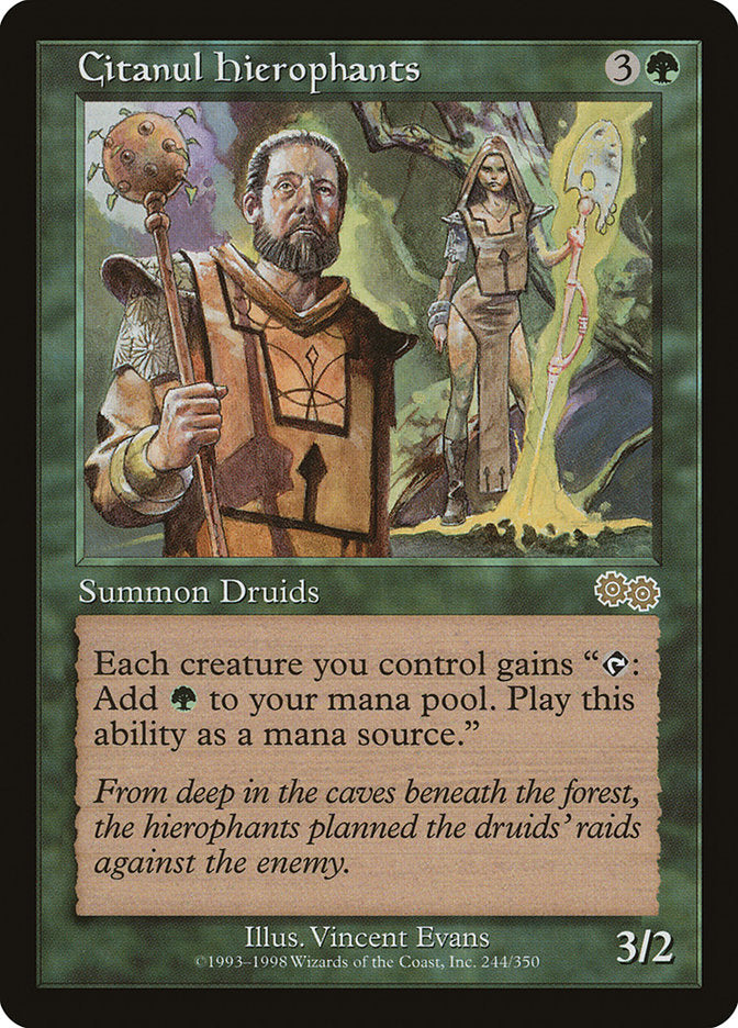 Citanul Hierophants [Urza's Saga] MTG Single Magic: The Gathering    | Red Claw Gaming