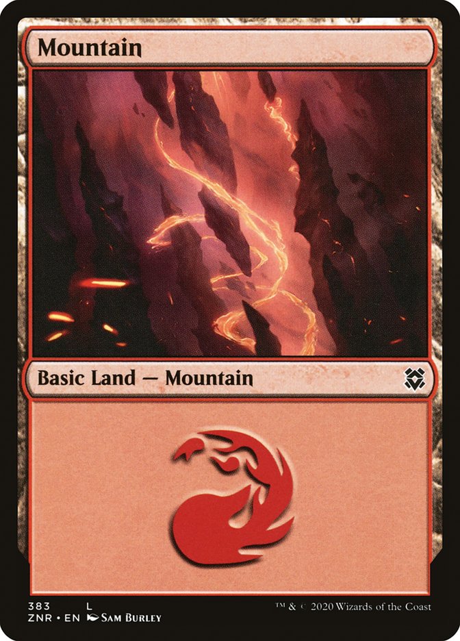 Mountain (383) [Zendikar Rising] MTG Single Magic: The Gathering    | Red Claw Gaming