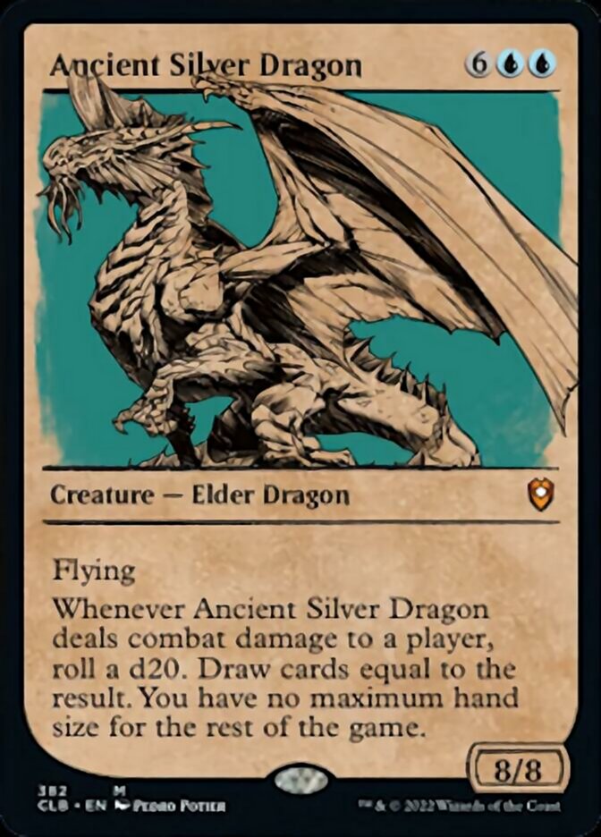 Ancient Silver Dragon (Showcase) [Commander Legends: Battle for Baldur's Gate] MTG Single Magic: The Gathering    | Red Claw Gaming