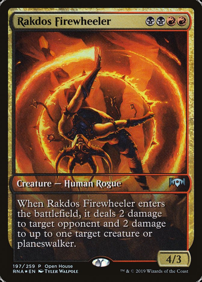 Rakdos Firewheeler (Open House) (Extended Art) [Ravnica Allegiance Promos] MTG Single Magic: The Gathering    | Red Claw Gaming