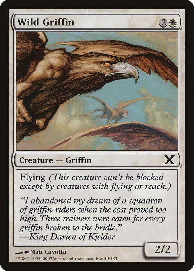 Wild Griffin [Tenth Edition] MTG Single Magic: The Gathering    | Red Claw Gaming