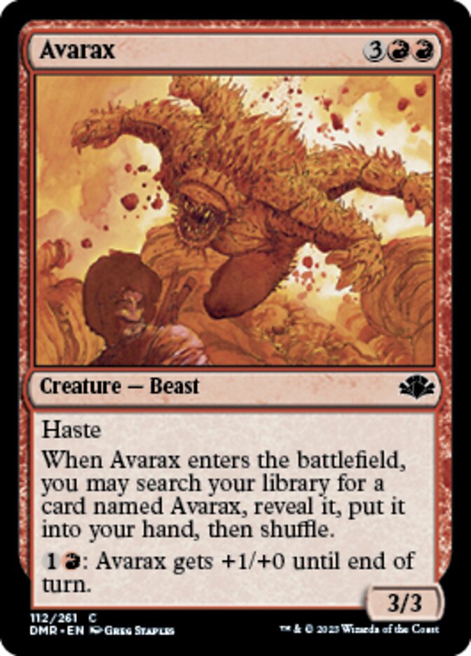 Avarax [Dominaria Remastered] MTG Single Magic: The Gathering    | Red Claw Gaming