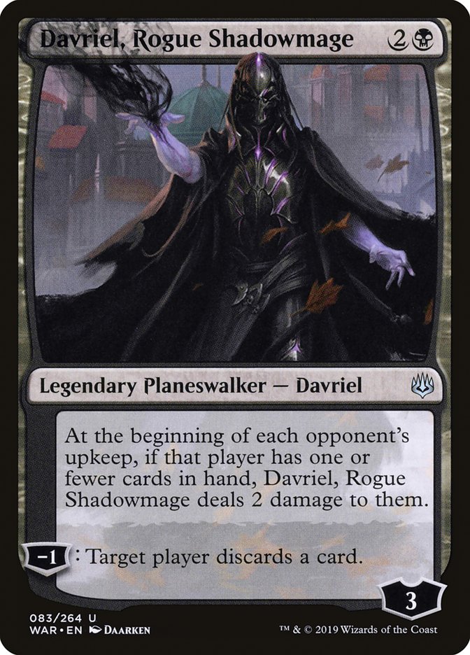 Davriel, Rogue Shadowmage [War of the Spark] MTG Single Magic: The Gathering    | Red Claw Gaming