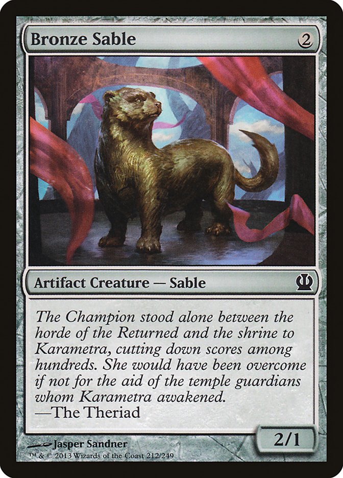 Bronze Sable [Theros] MTG Single Magic: The Gathering    | Red Claw Gaming