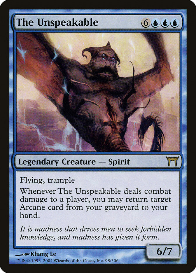 The Unspeakable [Champions of Kamigawa] MTG Single Magic: The Gathering    | Red Claw Gaming