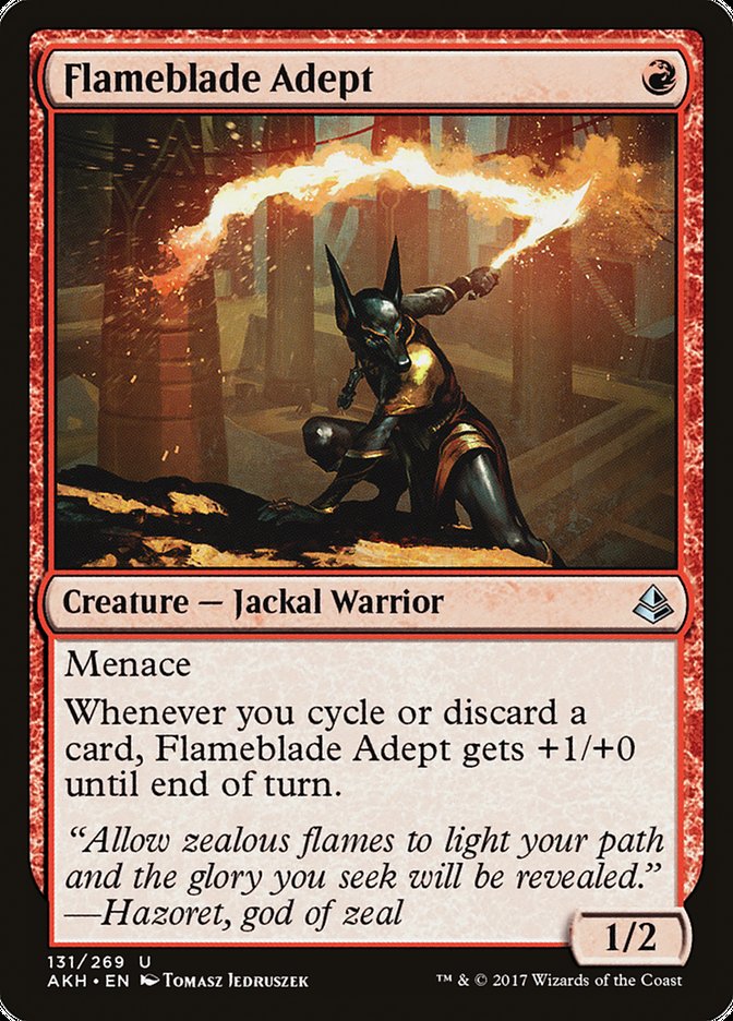 Flameblade Adept [Amonkhet] MTG Single Magic: The Gathering    | Red Claw Gaming