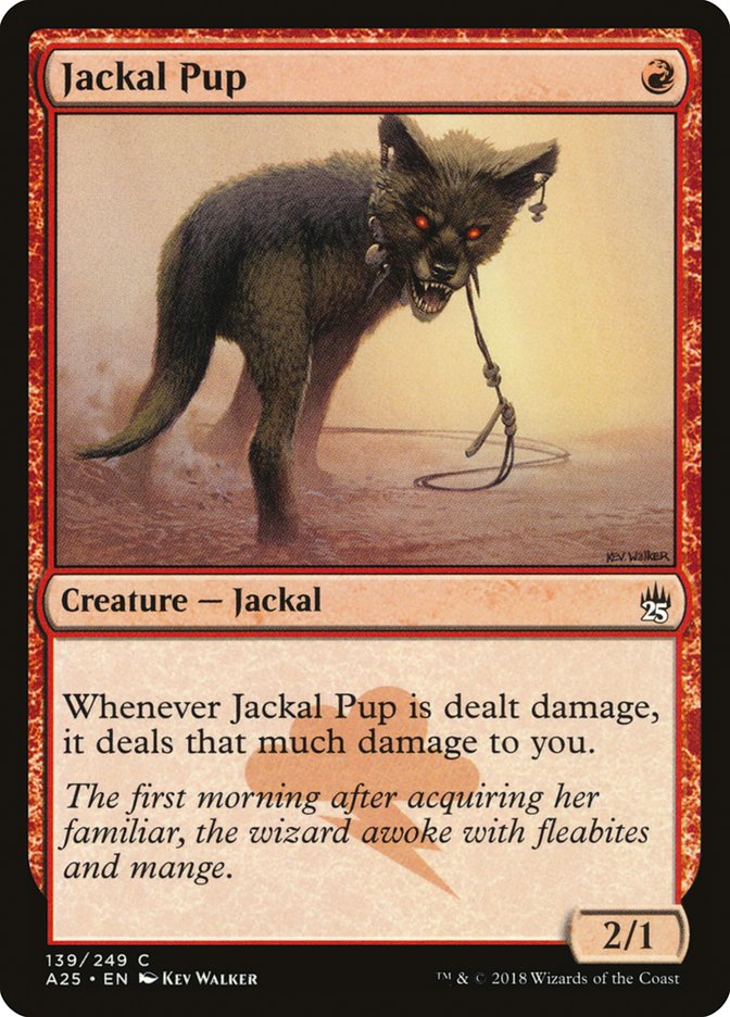 Jackal Pup [Masters 25] MTG Single Magic: The Gathering    | Red Claw Gaming