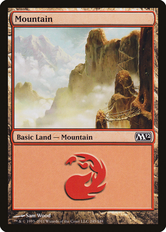 Mountain (245) [Magic 2012] MTG Single Magic: The Gathering    | Red Claw Gaming