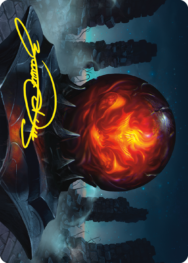 Commander's Sphere Art Card (Gold-Stamped Signature) [The Lord of the Rings: Tales of Middle-earth Art Series] MTG Single Magic: The Gathering    | Red Claw Gaming