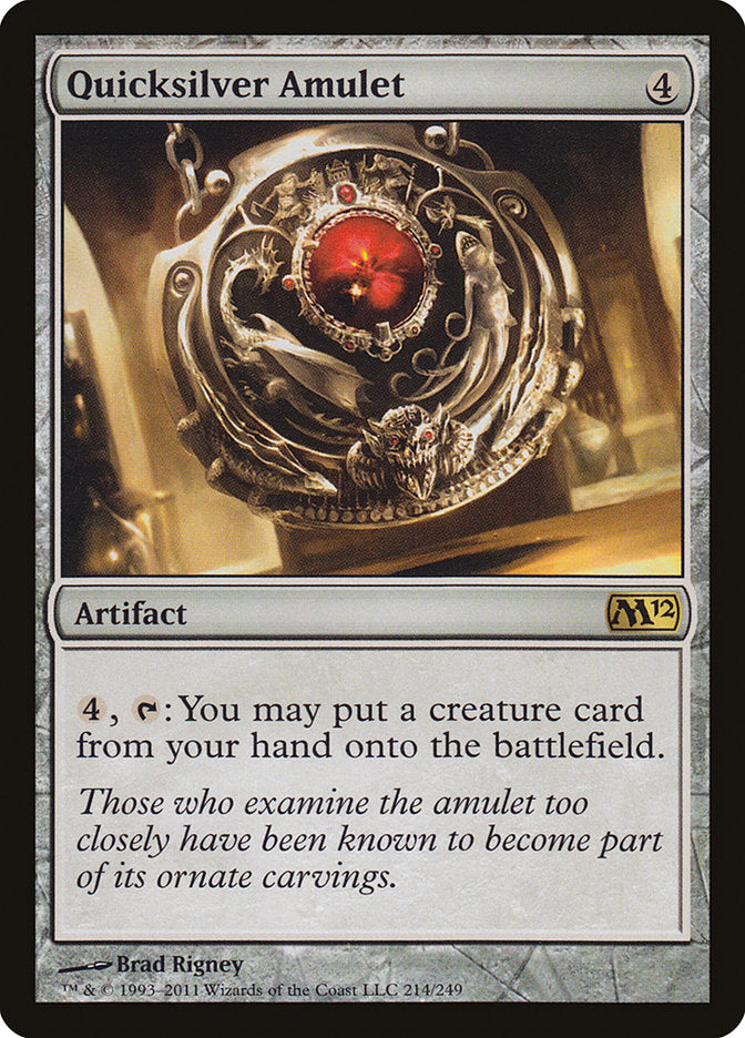 Quicksilver Amulet [Magic 2012] MTG Single Magic: The Gathering    | Red Claw Gaming
