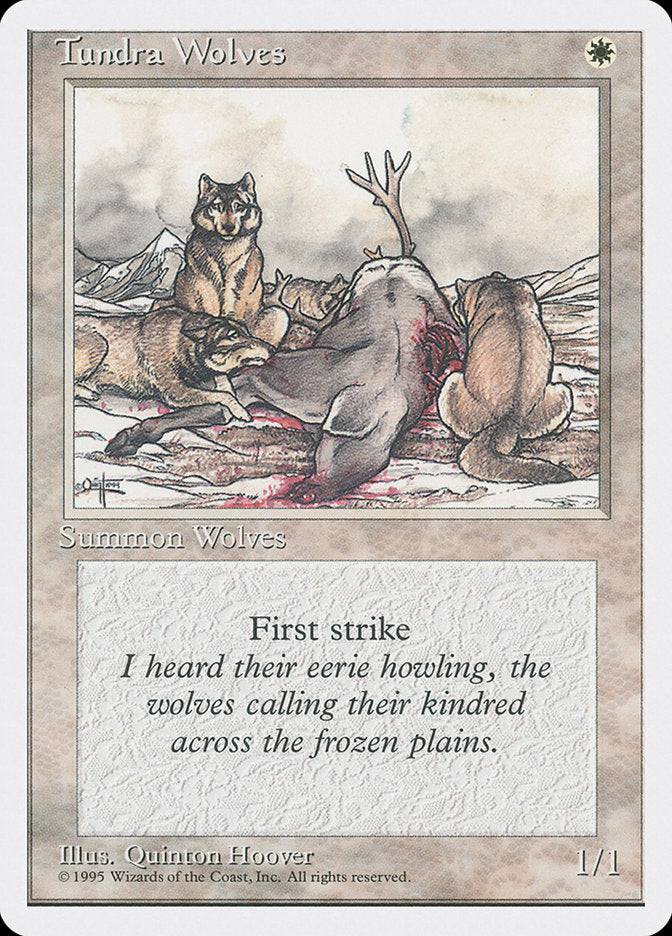 Tundra Wolves [Fourth Edition] MTG Single Magic: The Gathering    | Red Claw Gaming