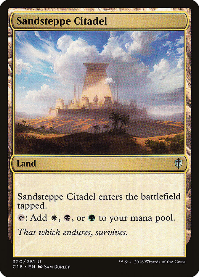 Sandsteppe Citadel [Commander 2016] MTG Single Magic: The Gathering    | Red Claw Gaming
