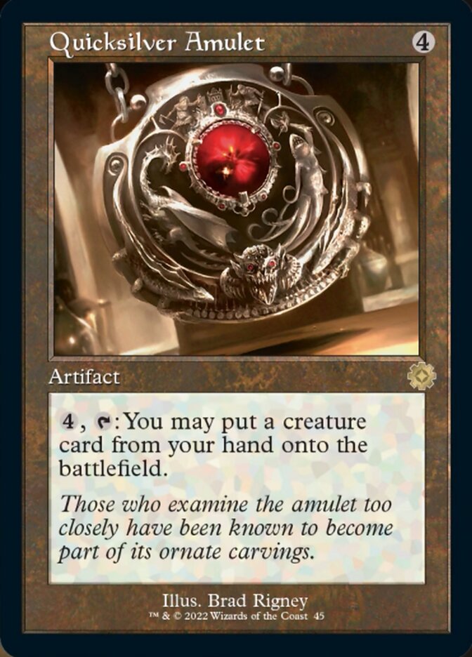 Quicksilver Amulet (Retro) [The Brothers' War Retro Artifacts] MTG Single Magic: The Gathering    | Red Claw Gaming
