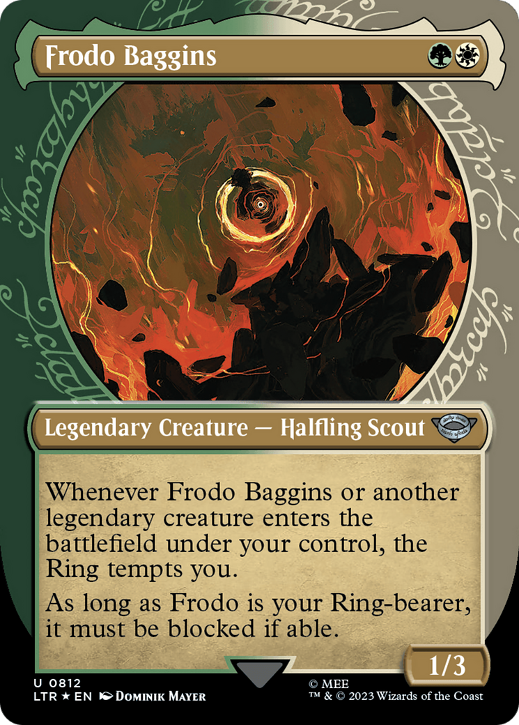 Frodo Baggins (Showcase) (Surge Foil) [The Lord of the Rings: Tales of Middle-Earth] MTG Single Magic: The Gathering    | Red Claw Gaming