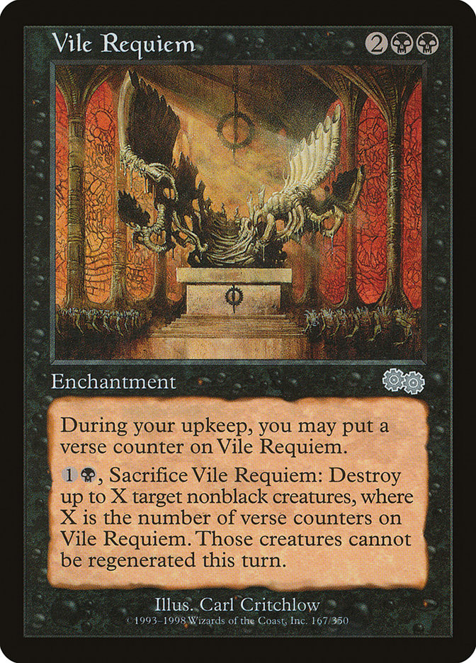Vile Requiem [Urza's Saga] MTG Single Magic: The Gathering    | Red Claw Gaming