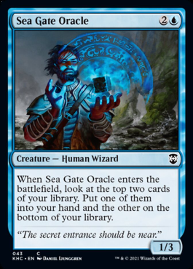Sea Gate Oracle [Kaldheim Commander] MTG Single Magic: The Gathering    | Red Claw Gaming