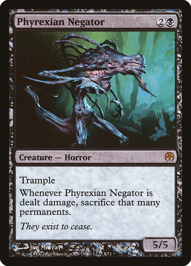 Phyrexian Negator [Duel Decks: Phyrexia vs. the Coalition] MTG Single Magic: The Gathering    | Red Claw Gaming