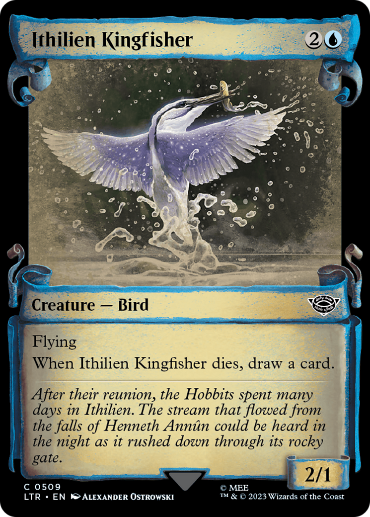Ithilien Kingfisher [The Lord of the Rings: Tales of Middle-Earth Showcase Scrolls] MTG Single Magic: The Gathering    | Red Claw Gaming
